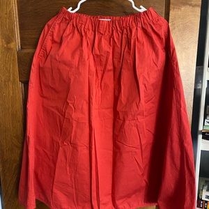 Everlane Poplin Skirt Size S